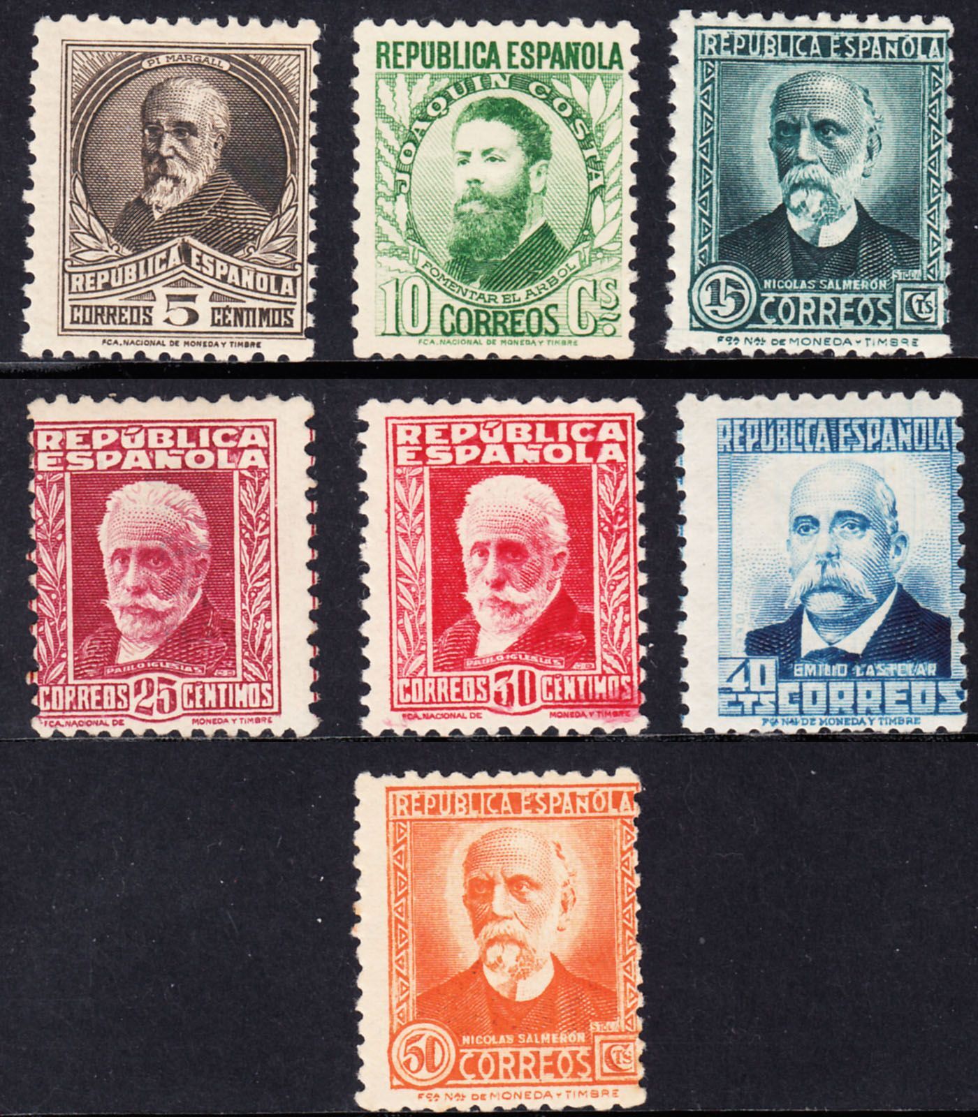 1931 SPAIN PERSONAJES (ED.655-661) MNH VF
