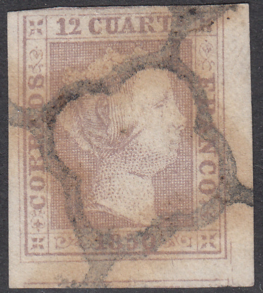 1850 SPAIN ISABEL II (EDIFIL 2) USED VF