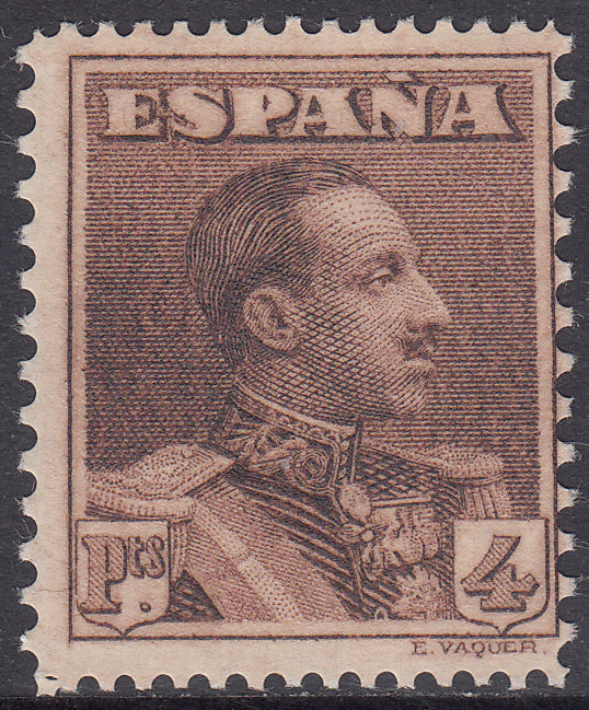 1922-30 SPAIN ALFONSO XIII VAQUER COLOR CHANGE (ED.322ec) MH VF