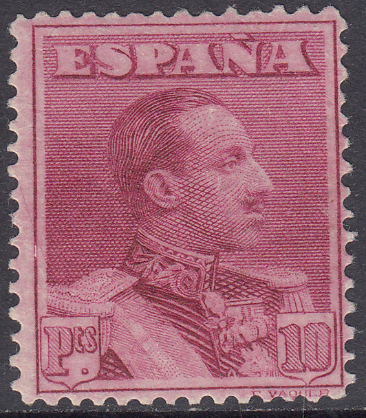 1922-30 SPAIN ALFONSO XIII VAQUER COLOR CHANGE (ED.323ec) MH VF