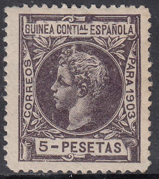 1903 SPANISH GUINEA ALFONSO XIII (ED. 25) MH VF
