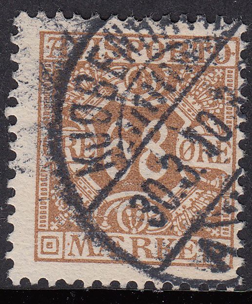 1907 DENMARK NEWSPAPER STAMP (YVERT# 7) USED FINE