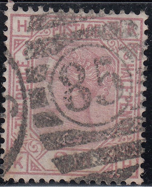 1876 GREAT BRITAIN QV 2½d ROSY MAUVE PLATE 6 (SG # 141) USED FINE