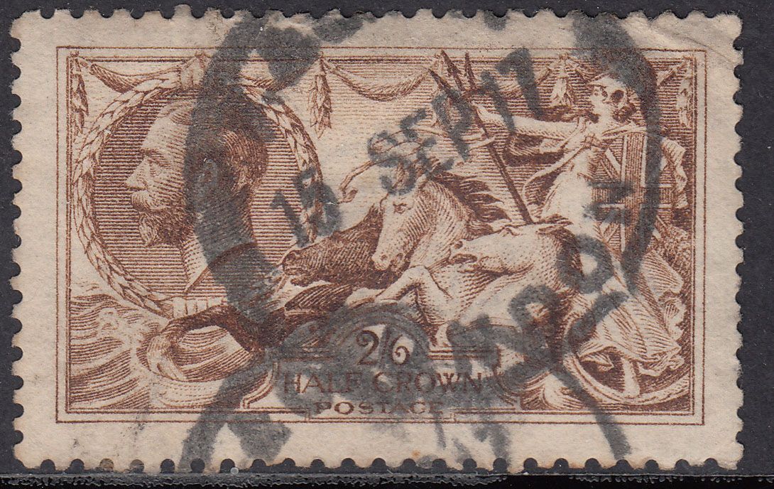 1913-18 GREAT BRITAIN KGV SEAHORSE (SG# 406) USED FINE