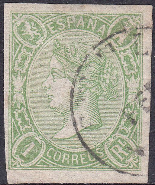 1865 SPAIN ISABEL II (EDIFIL 72) USED