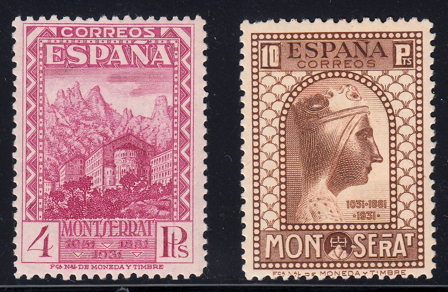 1931 SPAIN MONTSERRAT ISSUE (ED.636-649) MH