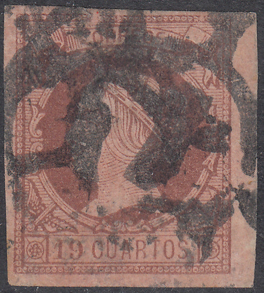 1860 SPAIN ISABEL II (ED.54) USED VF