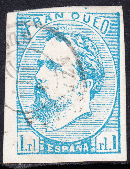 1873 SPAIN KING CARLOS VII (ED.156) USED