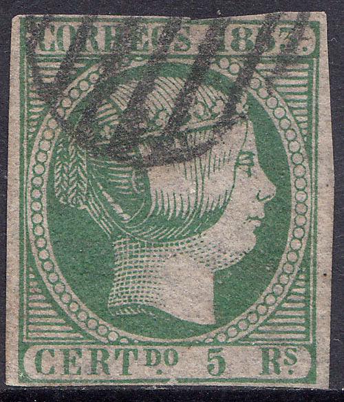 1853 SPAIN ISABEL II (ED.20) USED
